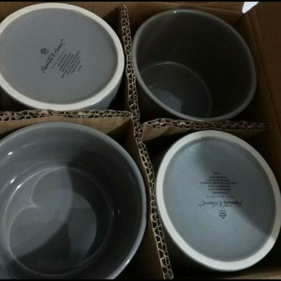 4-Ramekin Gray Stone Hearth & Hand - Picture 4 of 4